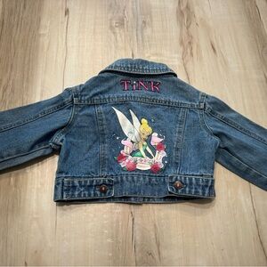 Disney Tinkerbell denim crop jacket 6/6x